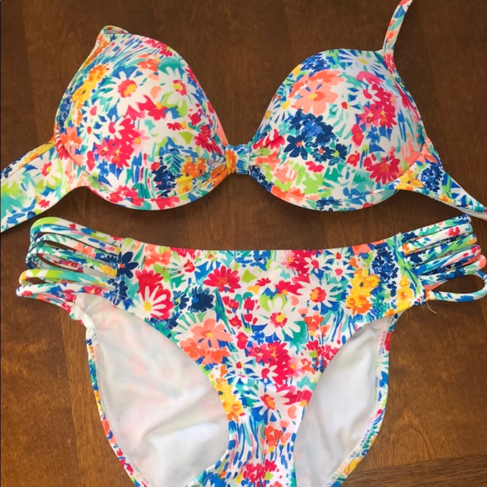 Floral bathing suit